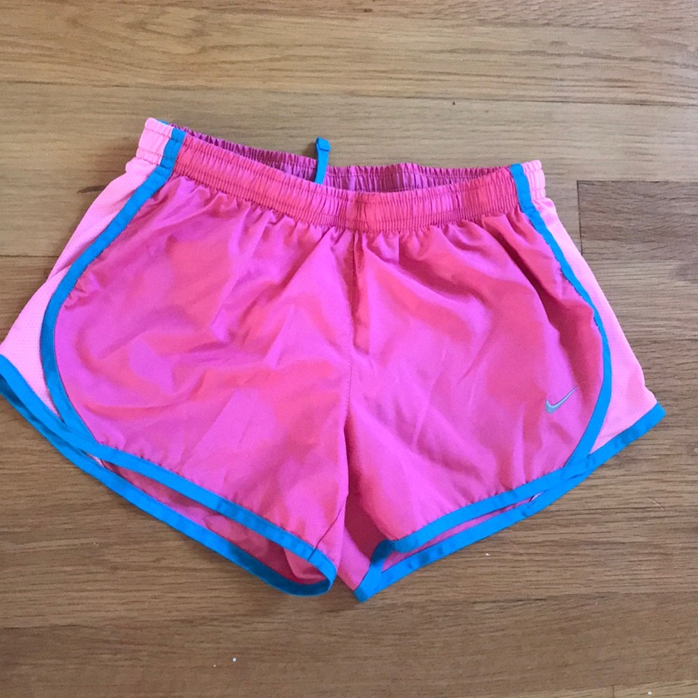 Hot pink Nike dry-fit shorts